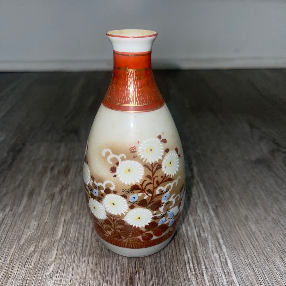 5” Vintage Japanese Ceramic Sake Bottle